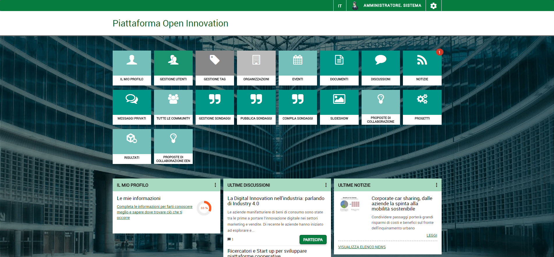 piattaforma Open Innovation
